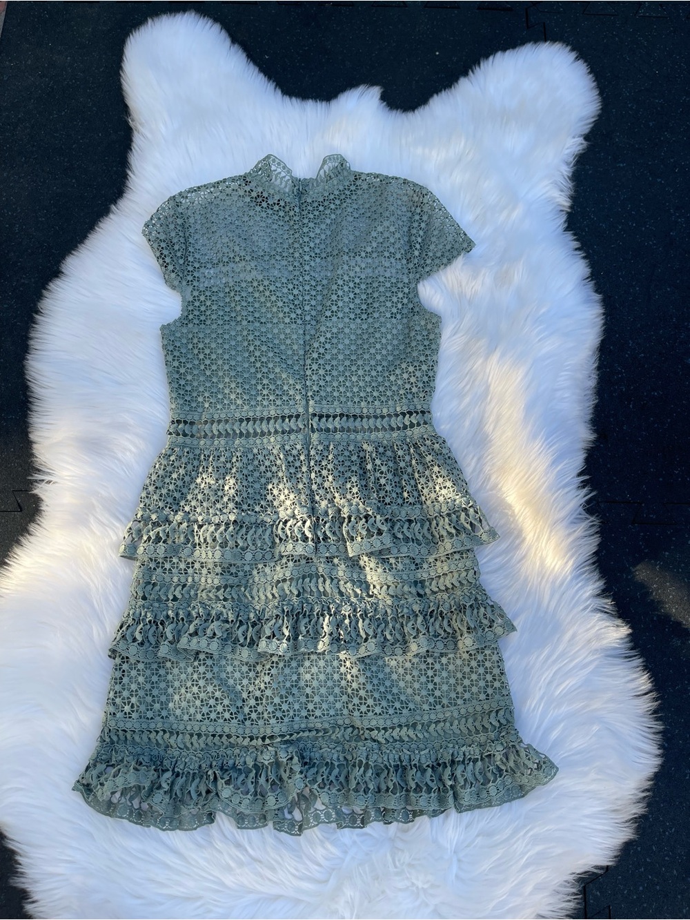 Romeo & Juliet Couture Olive Green Lace